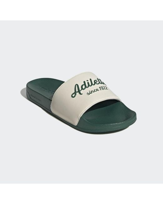 Adidas Green Adilette Shower Slides