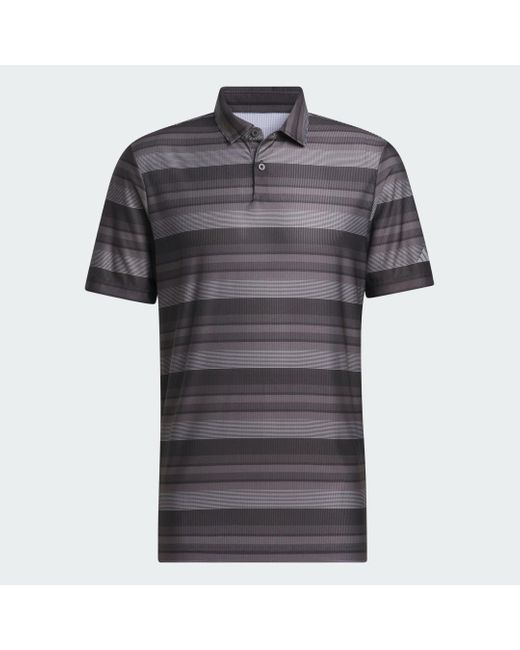 Adidas Gray Ultimate365 Heat.Rdy Stripe Polo Shirt for men