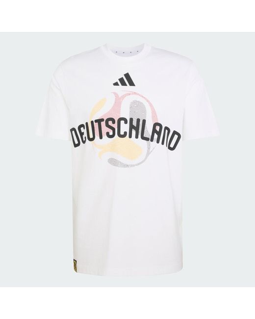 Adidas White Football Fifa World Cup 26 Germany T-Shirt Jz8917 for men