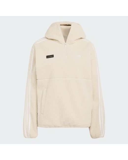 Adidas Natural Originals By Jennie Fleece Hoodie Jacket