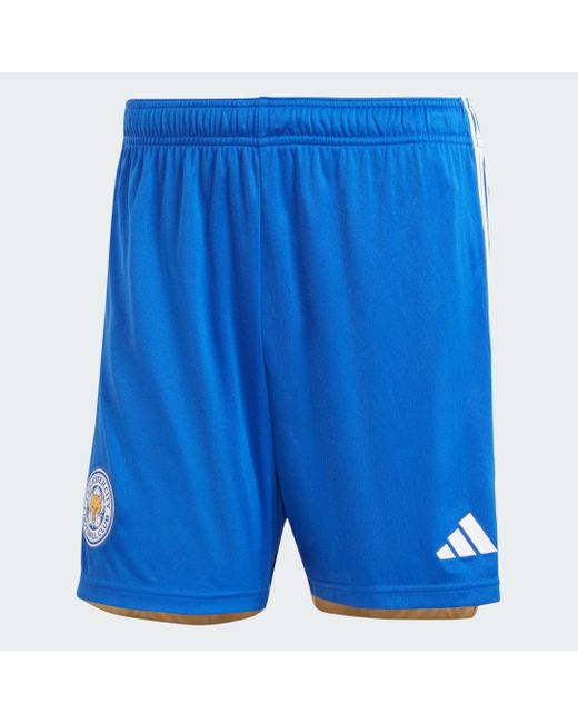 Adidas Blue Leicester City Fc 23/24 Home Shorts for men