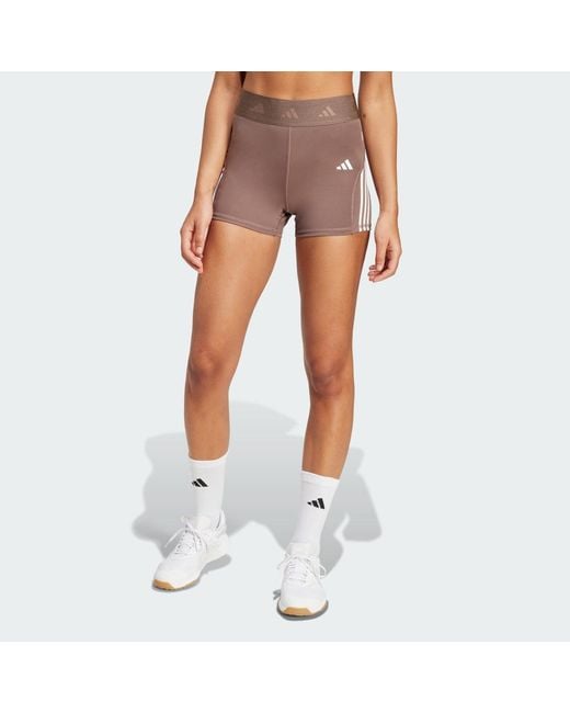 Adidas Orange Hyperglam 3-Inch Leggings