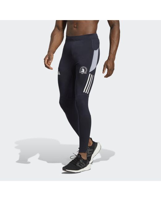 Adidas Black Boston Marathon 2023 Warm Running leggings for men