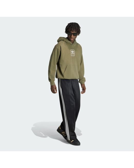 Adidas Green Elevated Gfx Hoodie for men