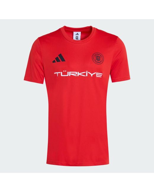 Adidas Red Fifa World Cup 26 Turkey Jersey for men