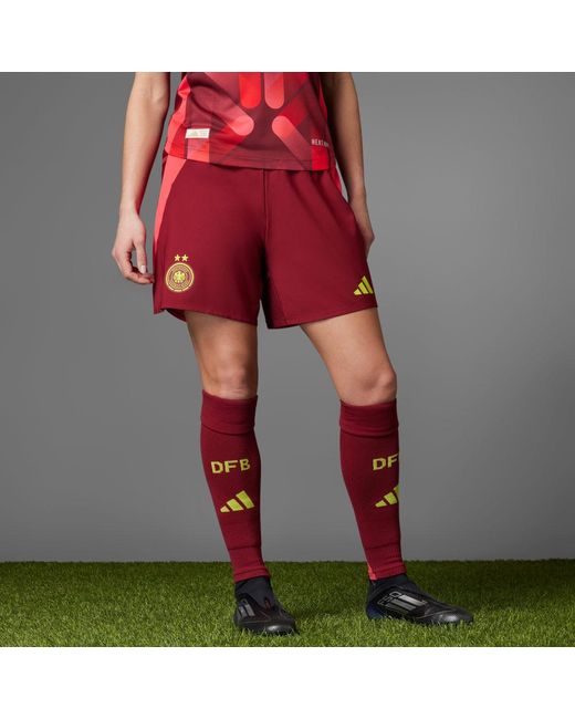 Adidas Red Germany 25 'S Team) Away Authentic Shorts