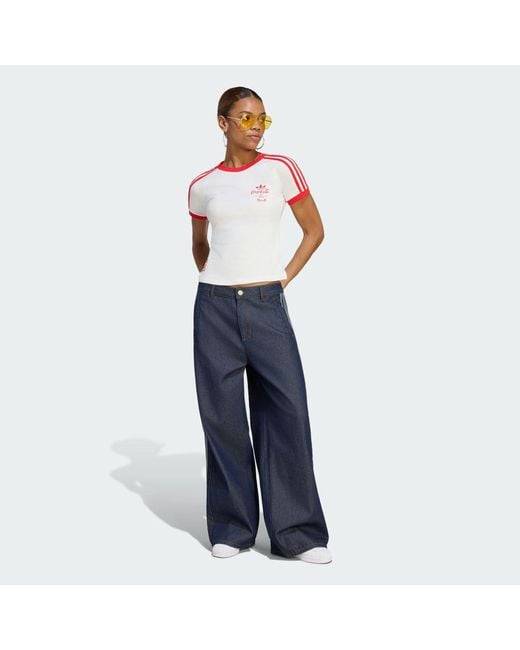 Adidas White X Coca-Cola 3-Stripes T-Shirt