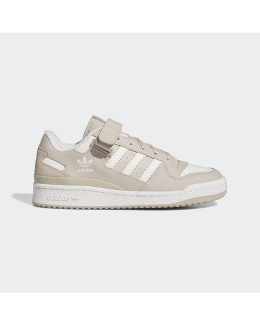 Adidas White Forum Low Shoes