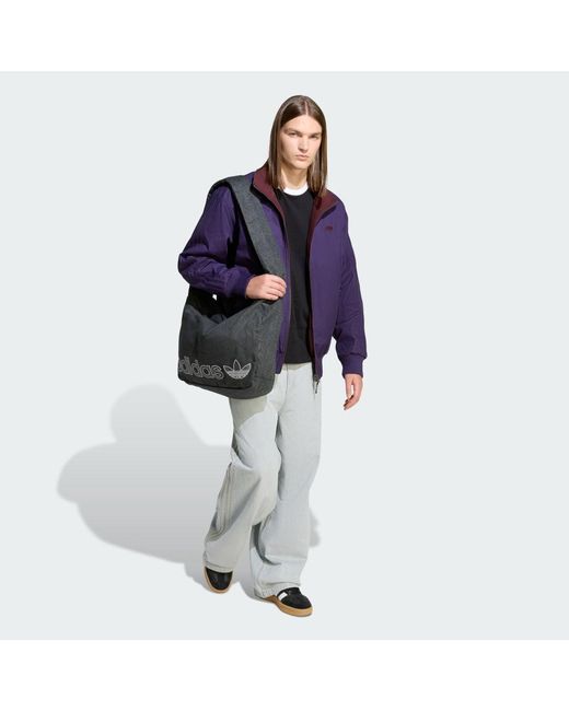 Adidas Purple 90S Alternative Sport Reversible Polar Fleece Firebird Track Top for men