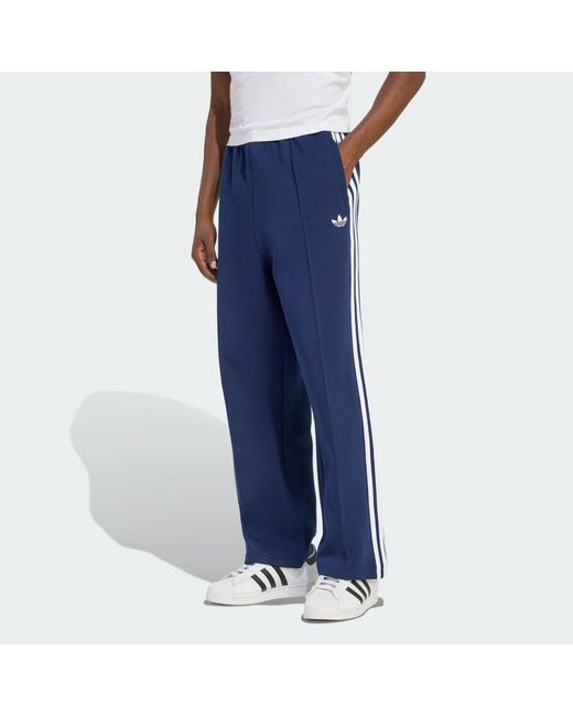 Adidas Blue Adicolor Spacer Baggy Track Tracksuit Bottoms for men