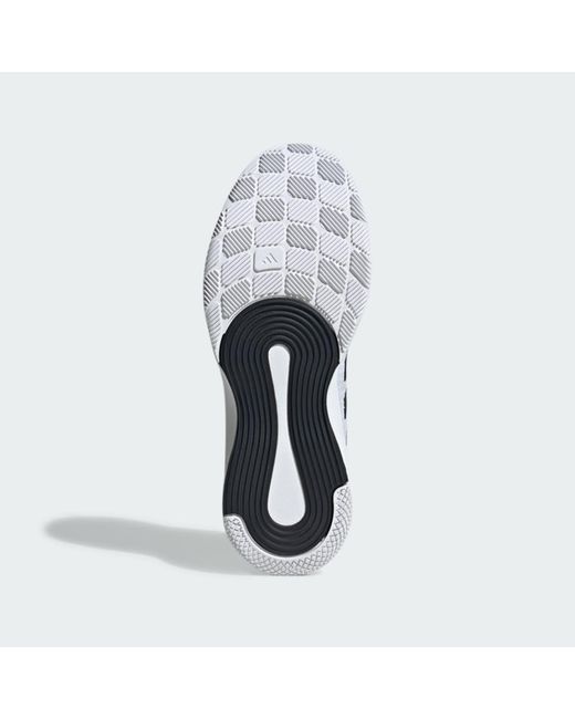 Adidas White Novaflight 2 Indoor Shoes for men