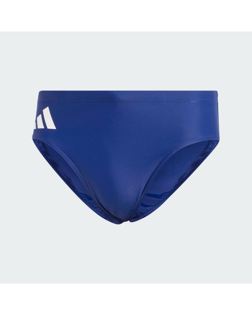 Adidas Blue Solid Swim Trunks for men