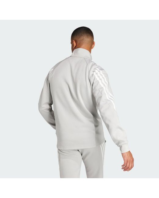Felpa Future Icons 3-Stripes Half-Zip di Adidas in Gray da Uomo