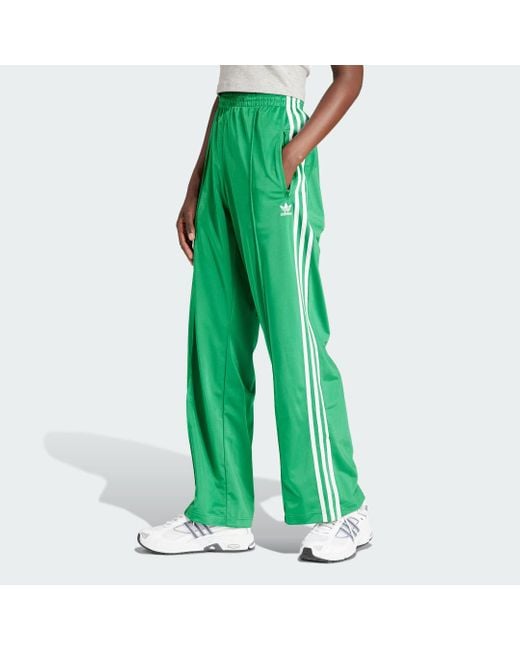 Adidas Green Firebird Loose Tracksuit Bottoms