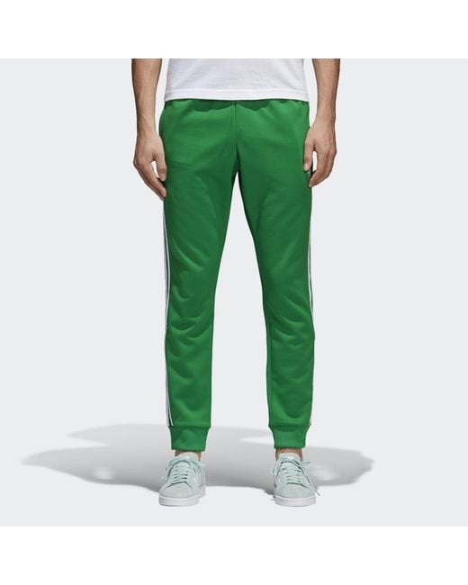 Adidas Originals Green Sst Track Pants for men
