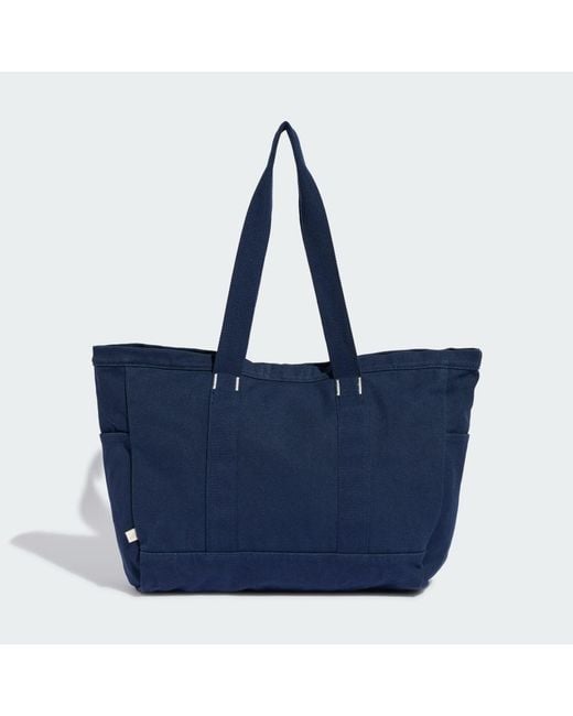 Adidas Blue Canvas Tote Bag