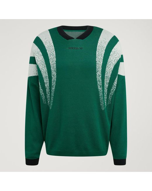 Adidas Green Santiago Loose Fully Fashion Knit Jersey for men