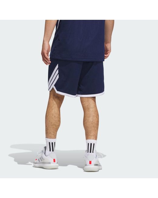 Adidas Blue 3G Speed Basketball Aeroready Shorts for men