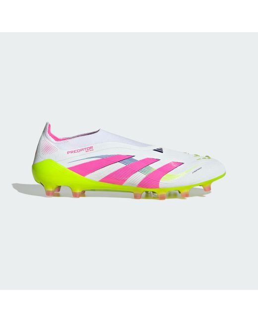 Scarpe Da Calcio Predator Elite Laceless Artificial Grass di Adidas in Yellow