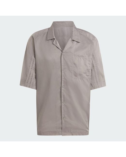 Adidas Gray Fashion Short Sleeve Shirt for men