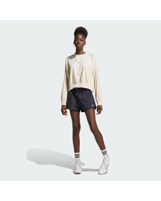 Adidas White Pearl Jacquard Sweatshirt