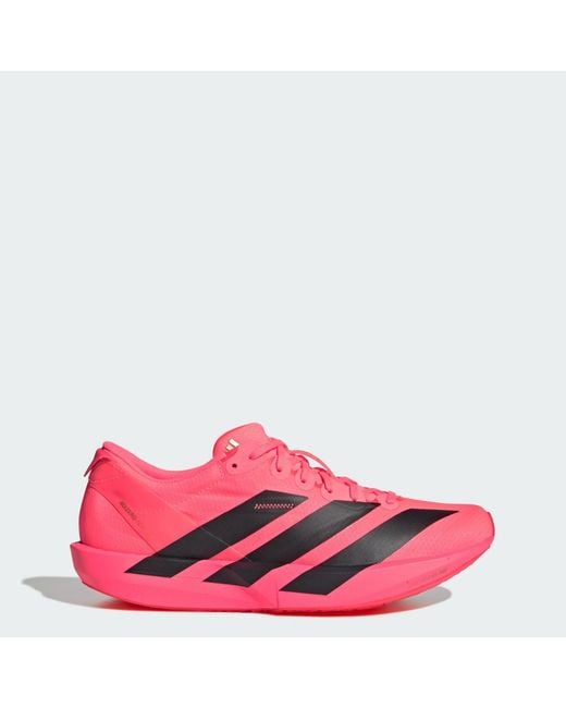 Adidas Pink Adizero Adios 9 Running Shoes