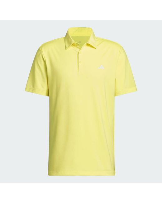 Adidas Yellow Ultimate365 Solid Polo Shirt for men