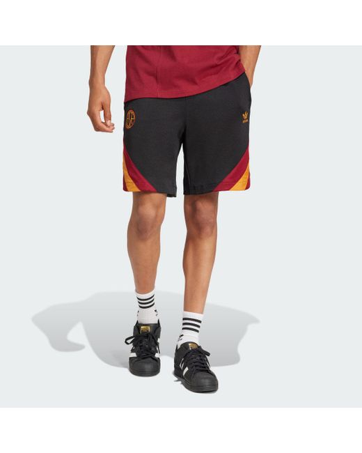 Adidas Black As Roma Originals Shorts for men