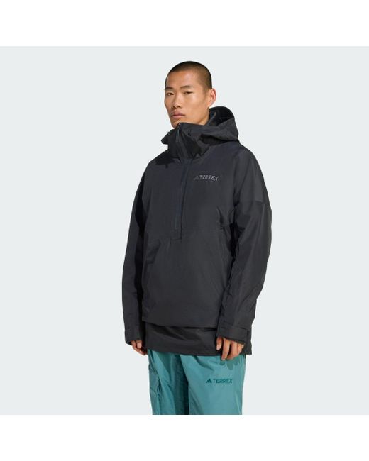 Adidas Blue Terrex Xploric 2 Layer Lined Climaproof Anorak for men