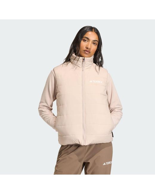 Adidas Natural Terrex Multi Essentials Climawarm Padded Vest