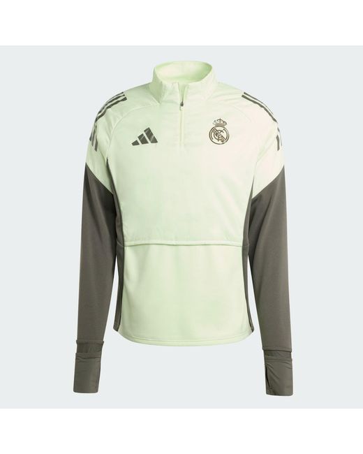 Adidas Green Real Madrid Tiro 25 Competition Winterized Top for men