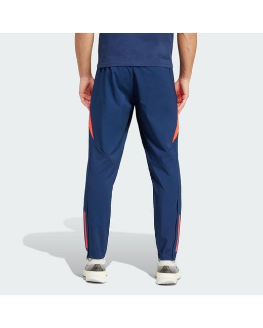 Adidas Blue Manchester United Tiro 24 Presentation Tracksuit Bottoms for men