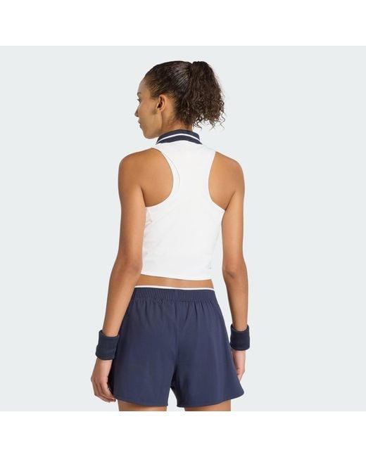 Adidas Blue Tennis Tennis Climacool Crop Tank Pro Ka8883
