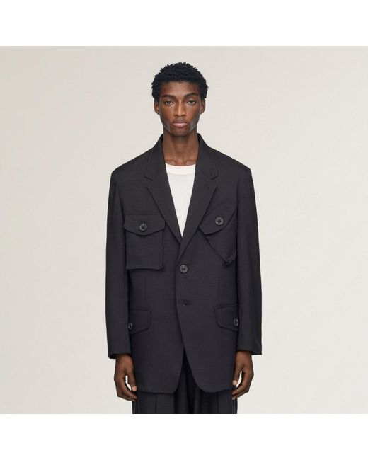 Adidas Blue Y-3 Sport Uniform Chore Coat for men