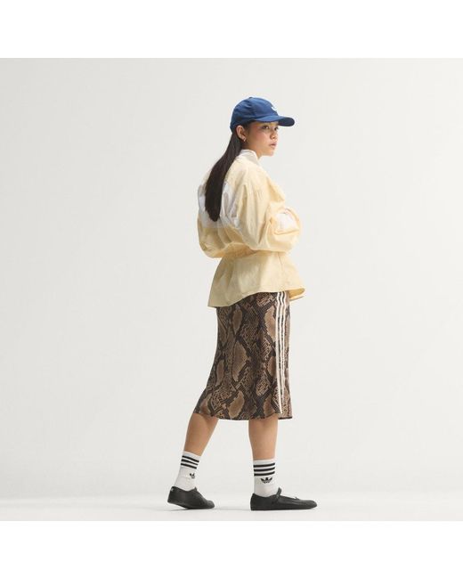 Adidas Multicolor Snake Print Satin Skirt