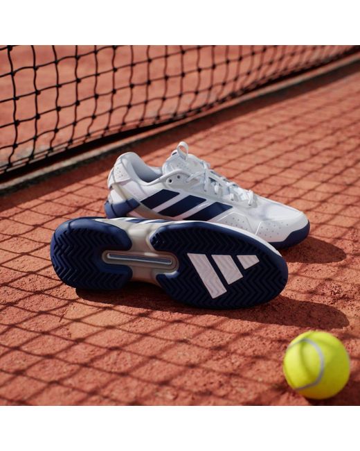 Adidas Blue Adizero Ubersonic 5 Tennis Shoes for men