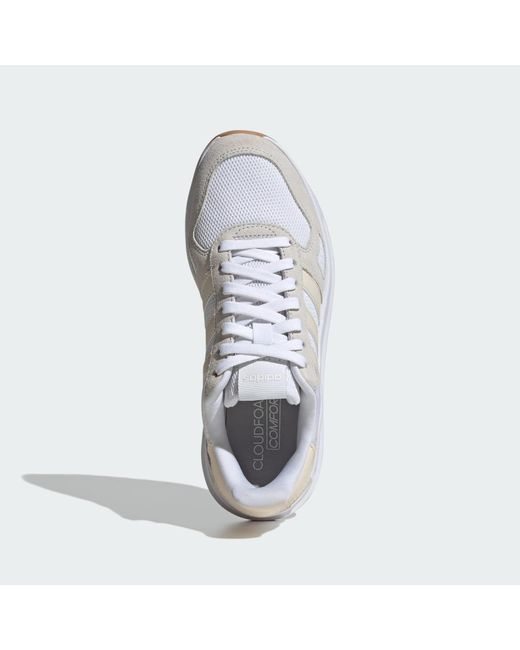 Adidas White Run 84 Shoes