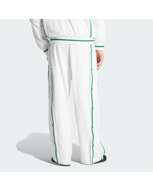 Adidas Originals White Tennis Woven Track Pants for men