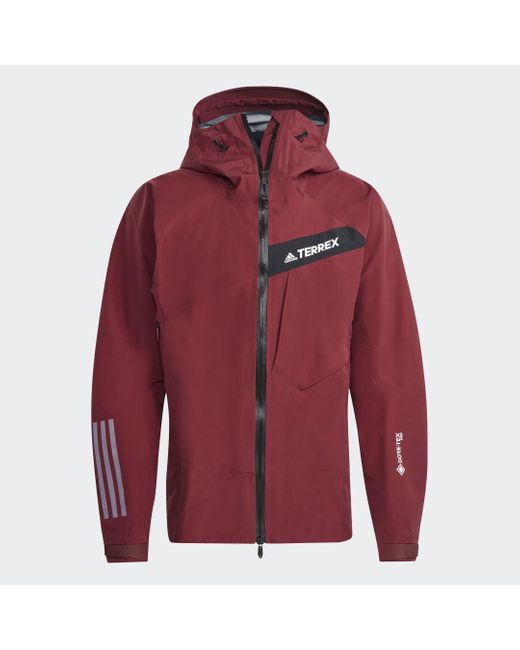 Adidas Red Terrex Techrock Gore-tex Pro Jacket for men