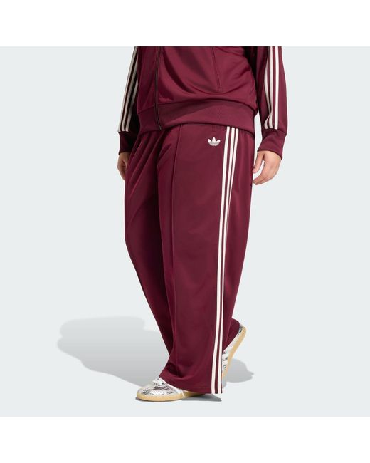 Adidas Red Firebird Loose Track Tracksuit Bottoms