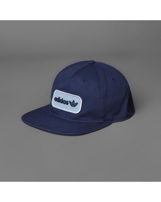 Adidas Blue Originals Golf Tour Archive 5-Panel Patch Hat for men