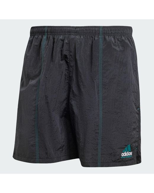 Adidas Black Eqt Woven Shorts for men