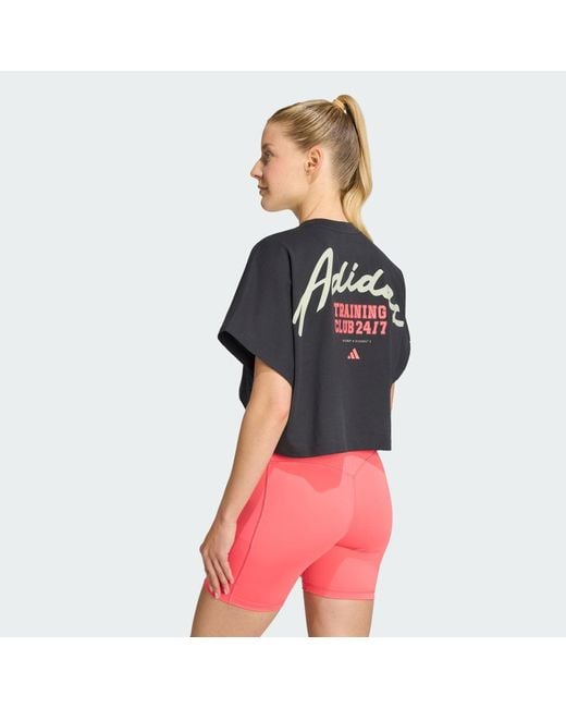 Adidas Red Primelift Workout Graphics T-Shirt