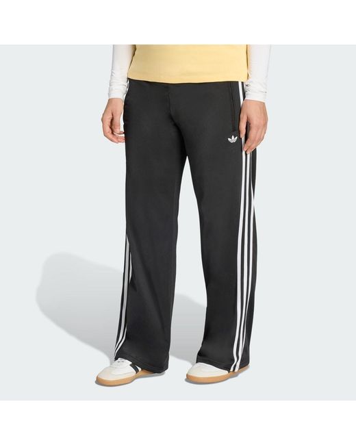 Adidas Gray Smocked Firebird Trackpants