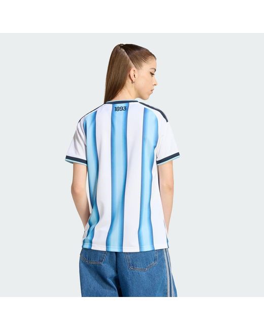 Adidas Originals S Argentina Home Shirt World Cup 2026 Short White/blue 12