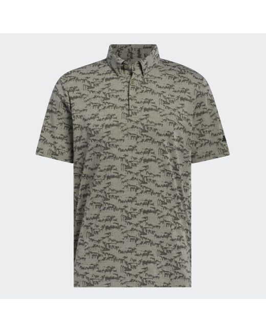 Adidas Go-to Printed Poloshirt in het Gray voor heren