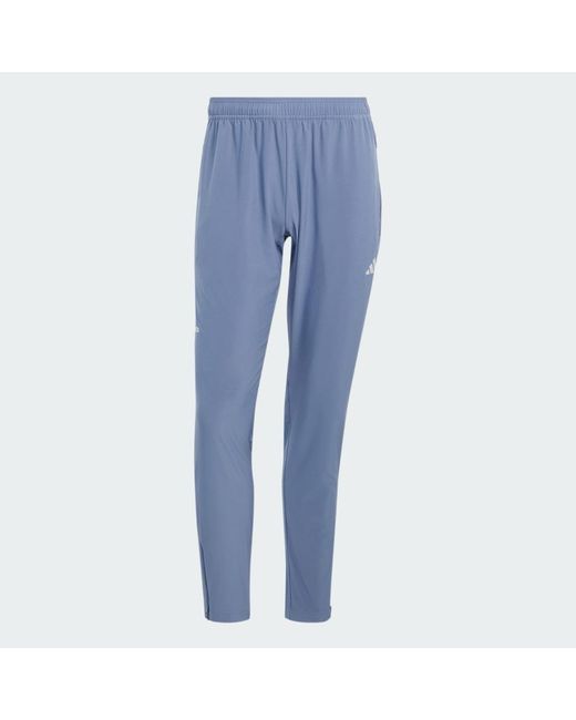 Adidas Blue Tech Apparel Slim Trackpant for men