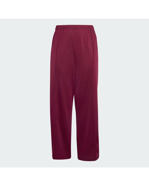 Adidas Red Firebird Loose Track Tracksuit Bottoms