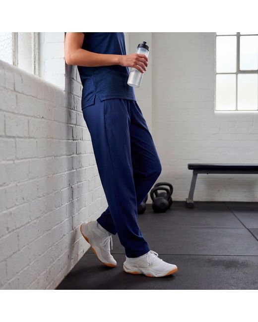 Adidas Blue Workout Essentials Woven Joggers