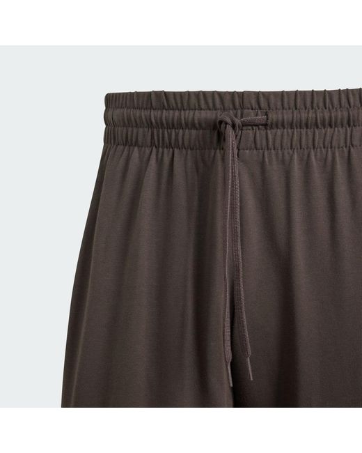 Adidas Gray Essentials Single Jersey Tapered Badge Of Sport Joggers for men